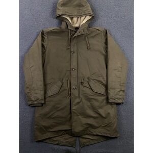 J.CREW Nordic Fishtail Parka Jacket Mens Mens Medium Sherpa Lined Primaloft